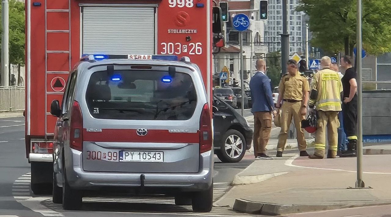 Wypadek w Swarzędzu. Zderzenie trzech pojazdów na DK92