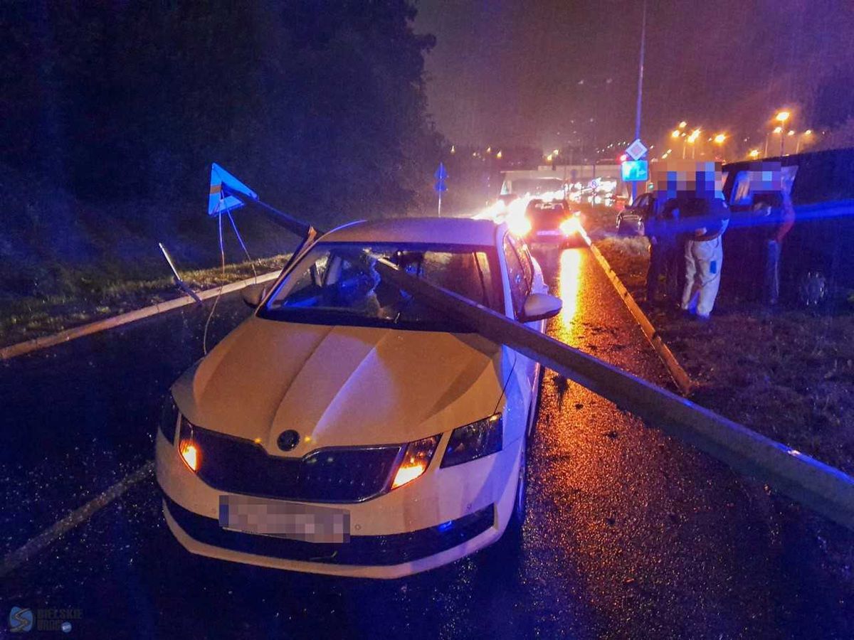 Bielsko-Biała: Niebezpieczne zderzenie. Kierowca otrzymał drugie życie