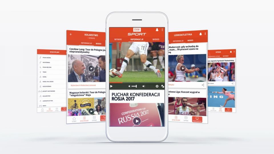 Platforma tvp.sport.pl ma również aplikację na telefony komórkowe.