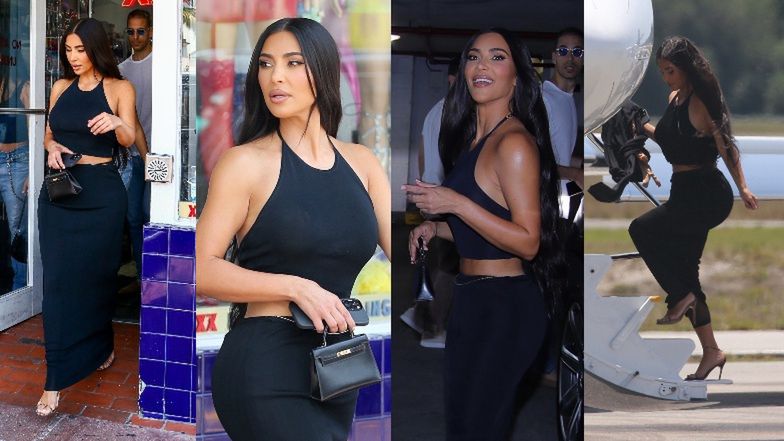 Kim Kardashian z malutką torebką za 40 tysięcy robi zakupy w sex shopie w Miami, po czym pędzi na prywatny samolot (ZDJĘCIA)