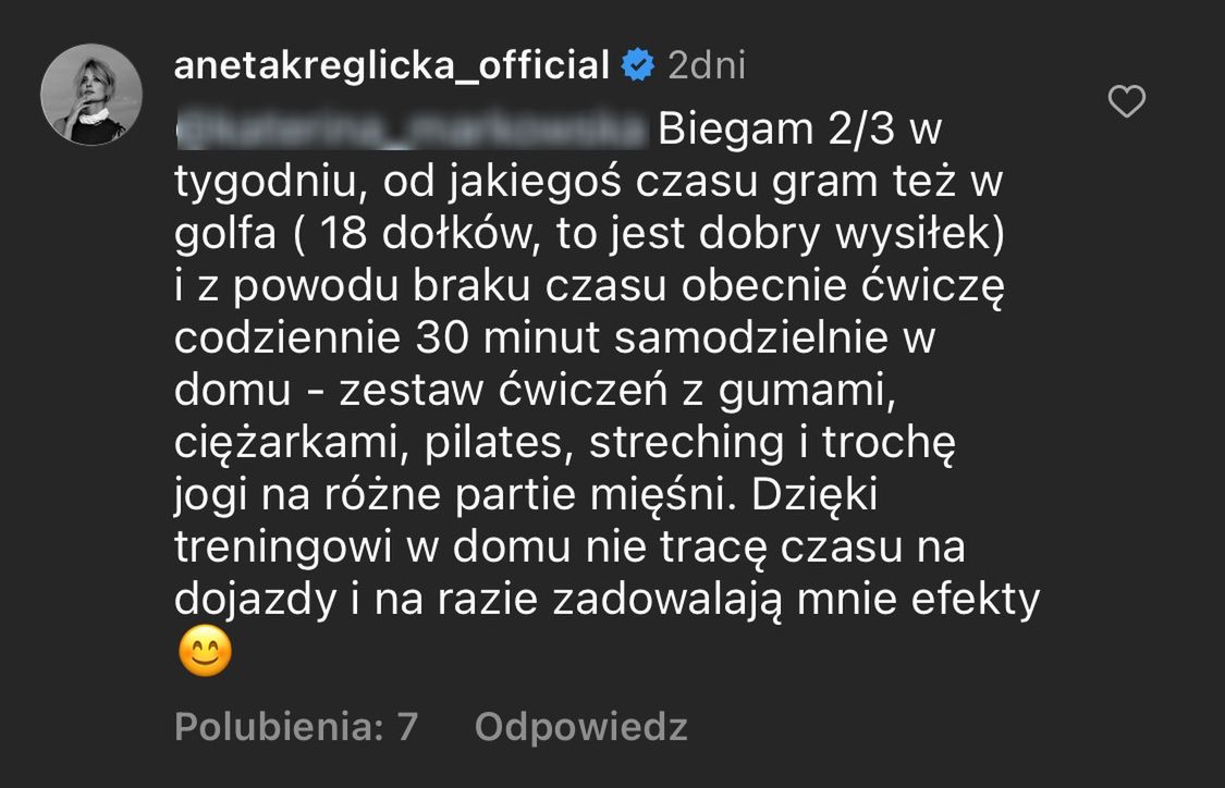 Aneta Kręglicka zdradza, ile waży