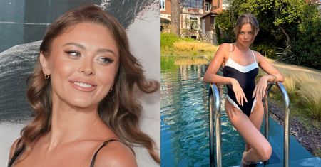 Joanna Opozda pręży się w stroju kąpielowym na tle "Hogwartu" i zbiera komplementy: "ZGRABNIUTKA" (FOTO)