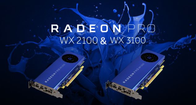 AMD: nowe karty graficzne Radeon Pro WX 3100 i 2100 od 199 i 149 dolarów