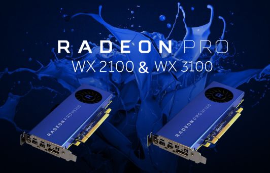 AMD: nowe karty graficzne Radeon Pro WX 3100 i 2100 od 199 i 149 dolarów