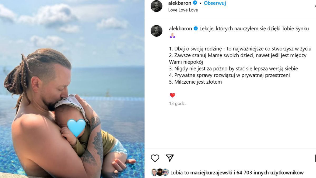 Baron zablokował komentarze pod postem 