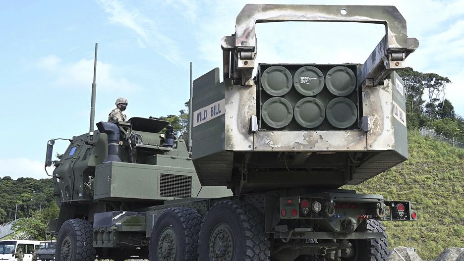 arch53U.S. Army opens the M142 High Mobility Artillery Rocket System, HIMARS to the media at Camp Setouchi of Ground Self-Defense Forces (JGSDF) in Kagoshima Prefecture on Nov. 16, 2022. The rocket system is a light multiple rocket launcher developed in the late 1990s for the United States Army. ( The Yomiuri Shimbun via AP Images )Hidenori Nagai