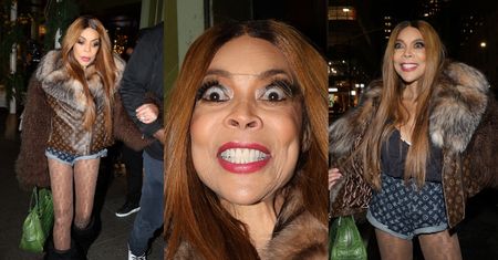 Oblepiona metkami Wendy Williams rozsyła PROMIENNE UŚMIECHY na ulicach Nowego Jorku (ZDJĘCIA)