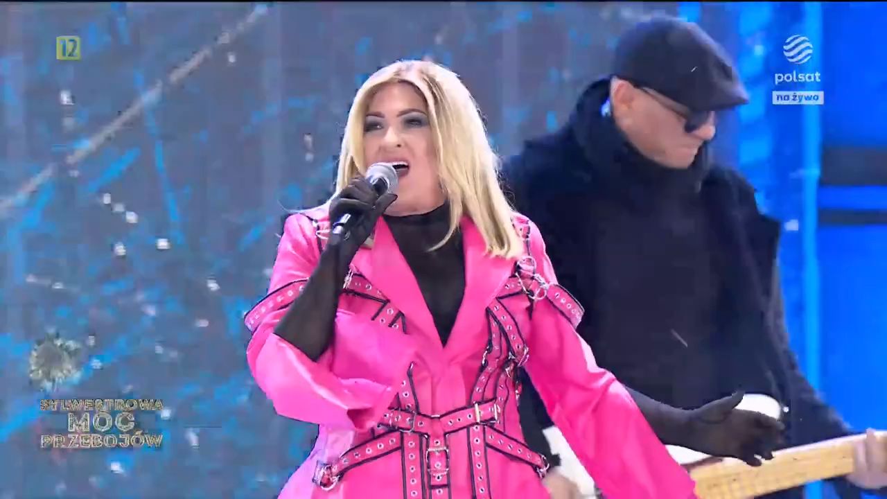 Beata Kozidrak podczas "Sylwestrowej Mocy Przebojów"