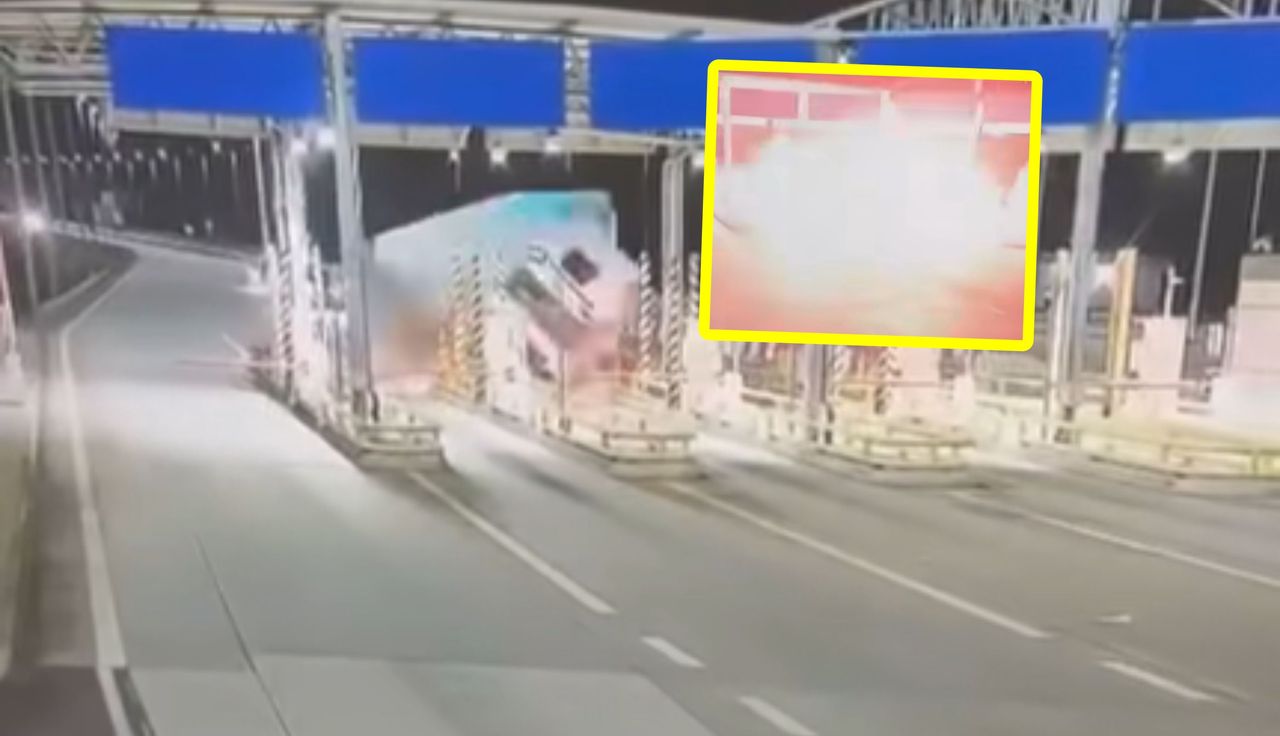 Potężna eksplozja na A2. Nagranie z momentu tragedii