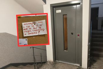 Incydent w windzie. Sąsiedzi wywiesili kartkę. Każdy się dowie