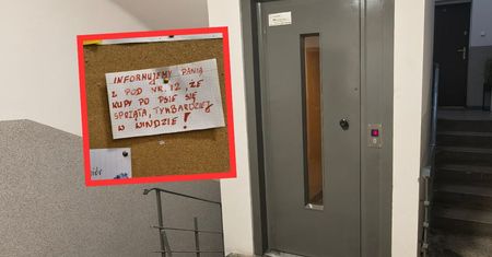 Incydent w windzie. Sąsiedzi wywiesili kartkę. Każdy się dowie