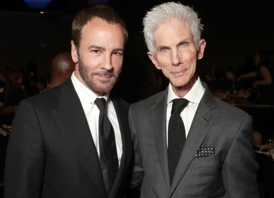 Tom Ford ze swoim wieloletnim partnerem Richardem Buckleyem (Getty Images)