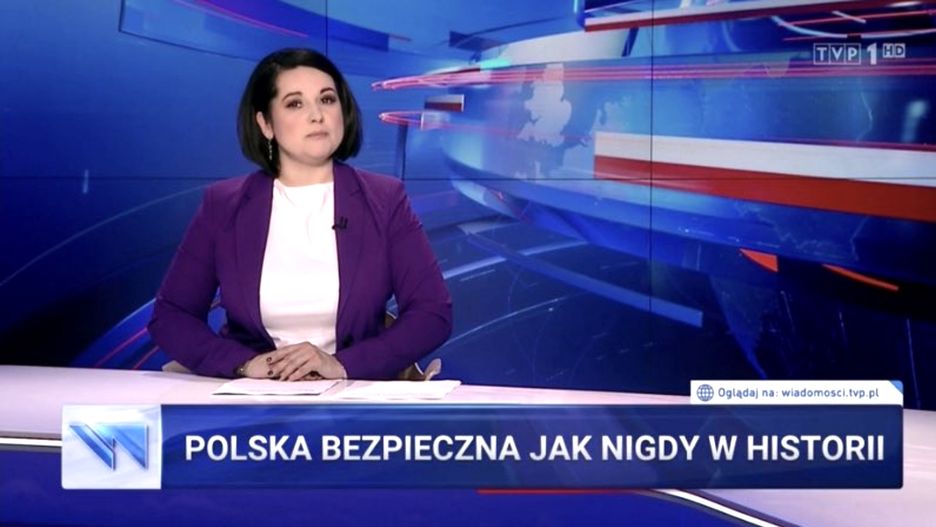 "Polska bezpieczna jak nigdy w historii" - pasek wielokrotnego użytku 
