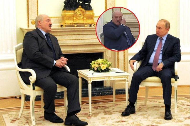 Prezydent Białorusi spotkał się z Putinem. Dlaczego Łukaszenka gorączkowo ocierał pot z czoła?
