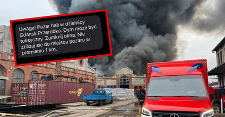 Pożar hali w Gdańsku. Pilny apel RCB