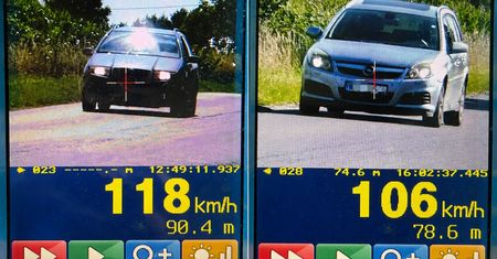 Dwóch kierowców straciło prawo jazdy w powiecie płockim. Pędzili ponad 100 km/h w terenie zabudowanym
