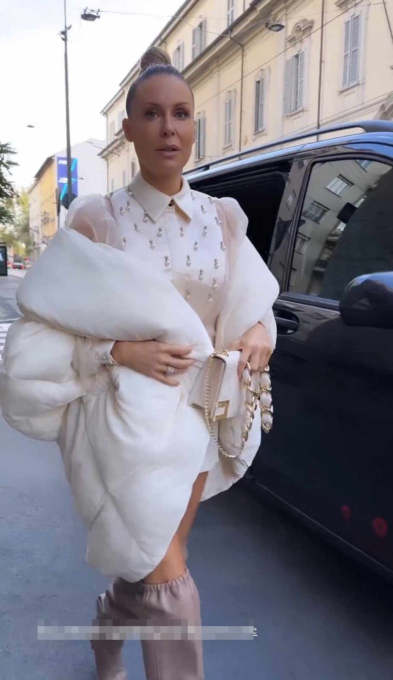 Małgorzata Rozenek na Fashion Weeku w Mediolanie