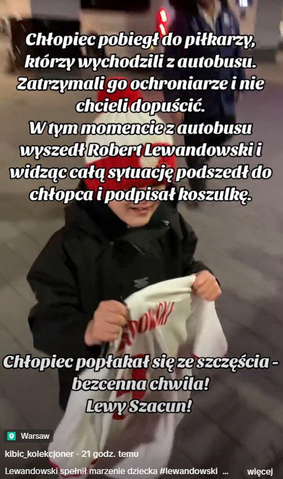 Robert Lewandowski podpisał się na koszulce