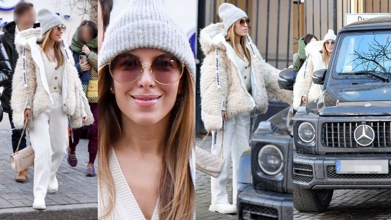 Ewa Chodakowska wsiada do auta za ponad milion uzbrojona w torebkę Chanel