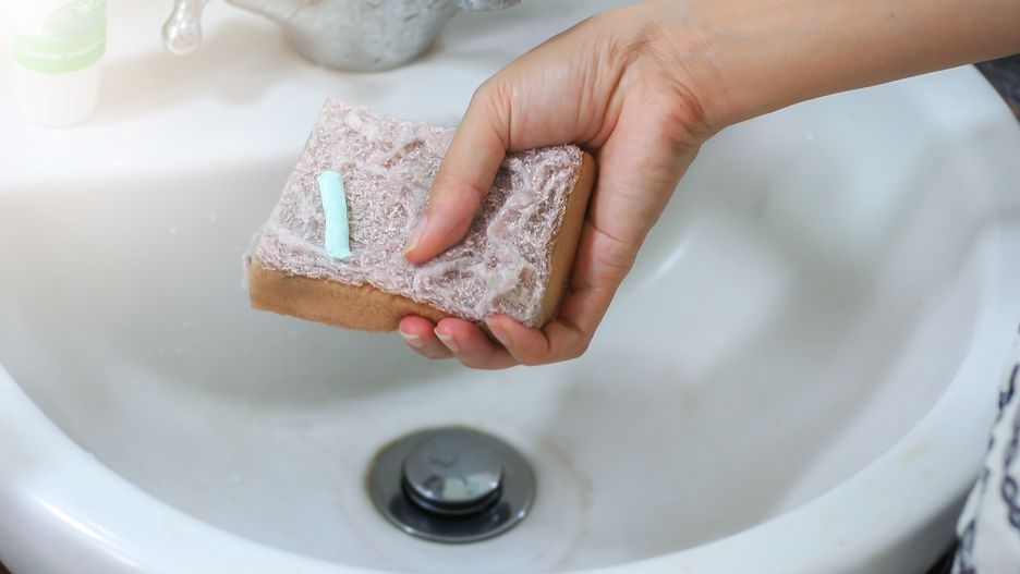 Cleaning washbasin in bathroom
Using toothpaste to clean the washbasin in bathroom
Pradit_Ph
bacteria, sanitary, person, wall, housewife