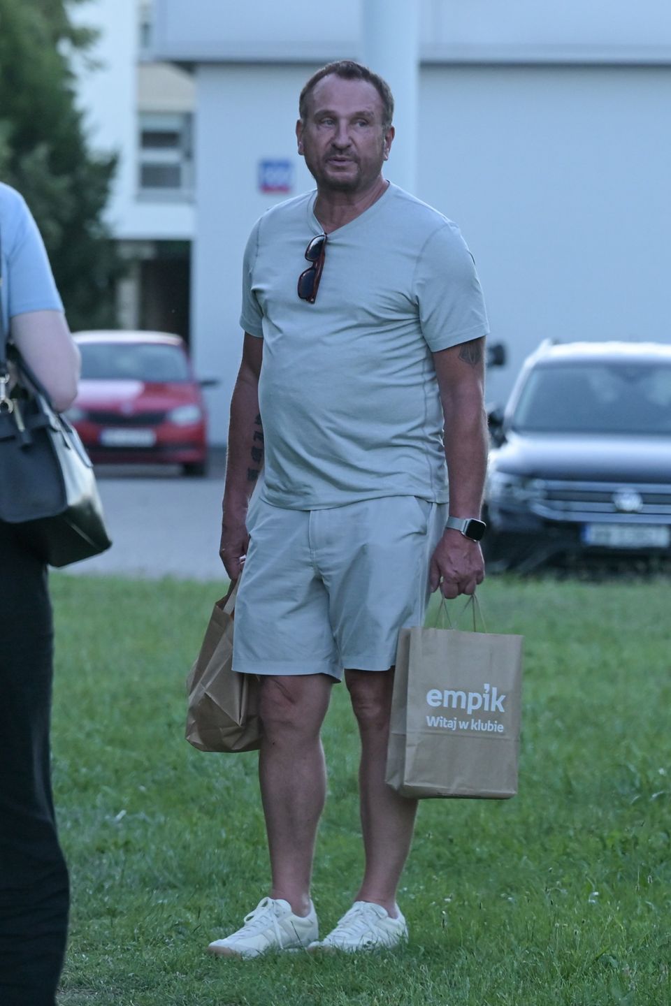 Marek Kościkiewicz z partnerką