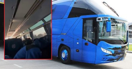 Strach piłkarzy w drodze na mecz. Leciały kamienie i butelki