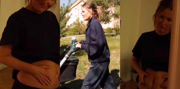 Olga Frycz pokazała, jak wygląda jej brzuch po trzeciej ciąży. "Zaczynam spokojny powrót do formy" (FOTO)