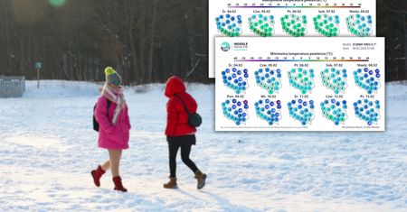 Pogodowe szaleństwo nad Polską. Od wiosennych 8 stopni do fioletowego mrozu