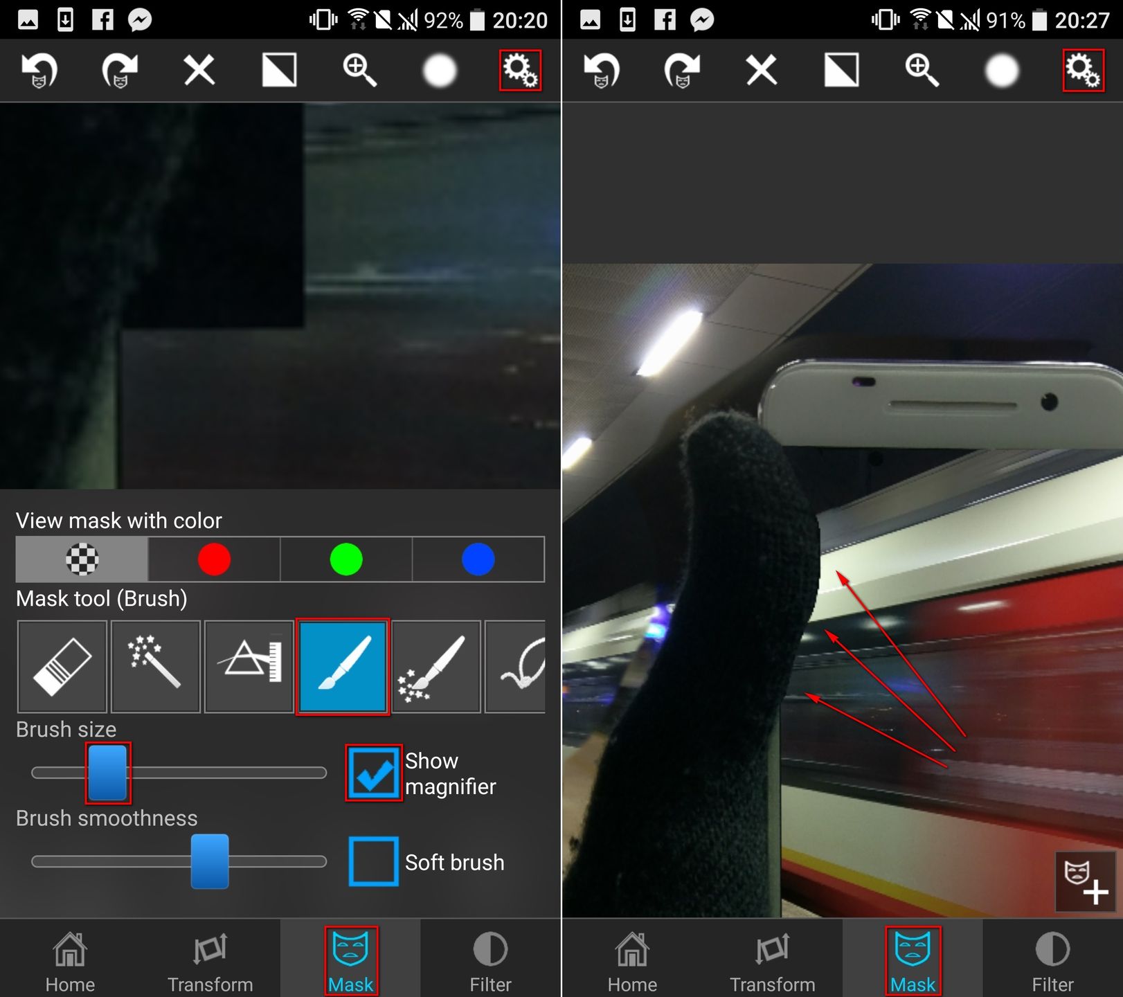 Przepis na mobilną fotoedycję: obiekty wystające z ekranu smartfona 14