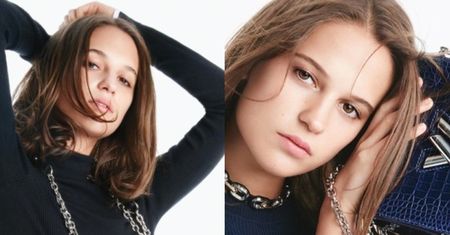 Alicia Vikander reklamuje torebki