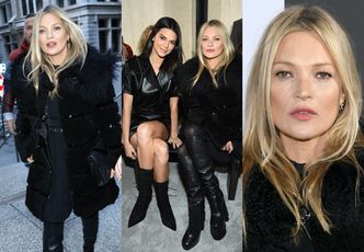 Odmłodzona Kate Moss brata się z Kendall Jenner na pokazie Longchamp