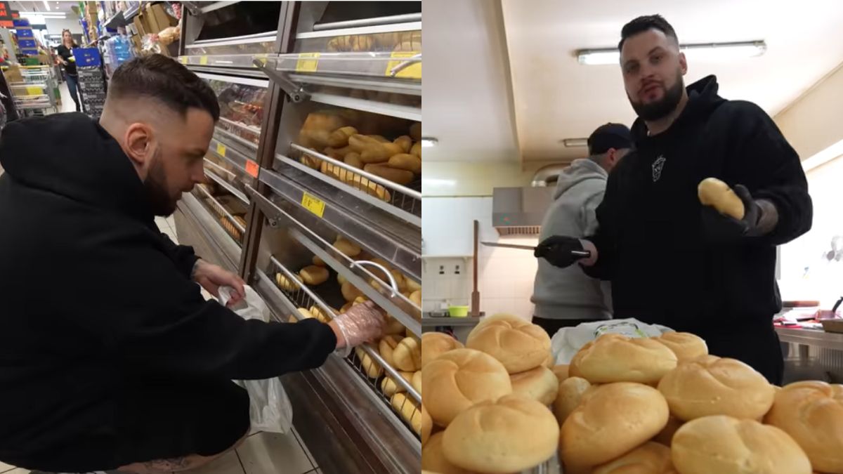 Kupił ponad 100 bułek. Jego pomysł spodobał się widzom
