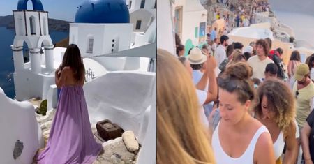 Pokazała, co dzieje się na Santorini. "Trzymajcie się z dala"