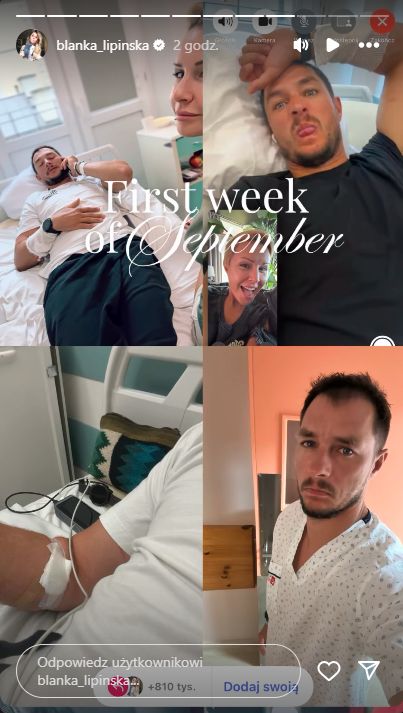Partner Blanki Lipińskiej trafił do szpitala