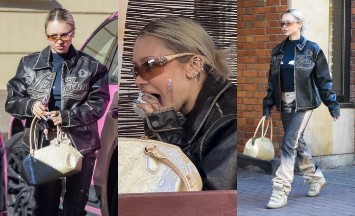 Odpicowana Lila Janowska stołuje się w modnej knajpce