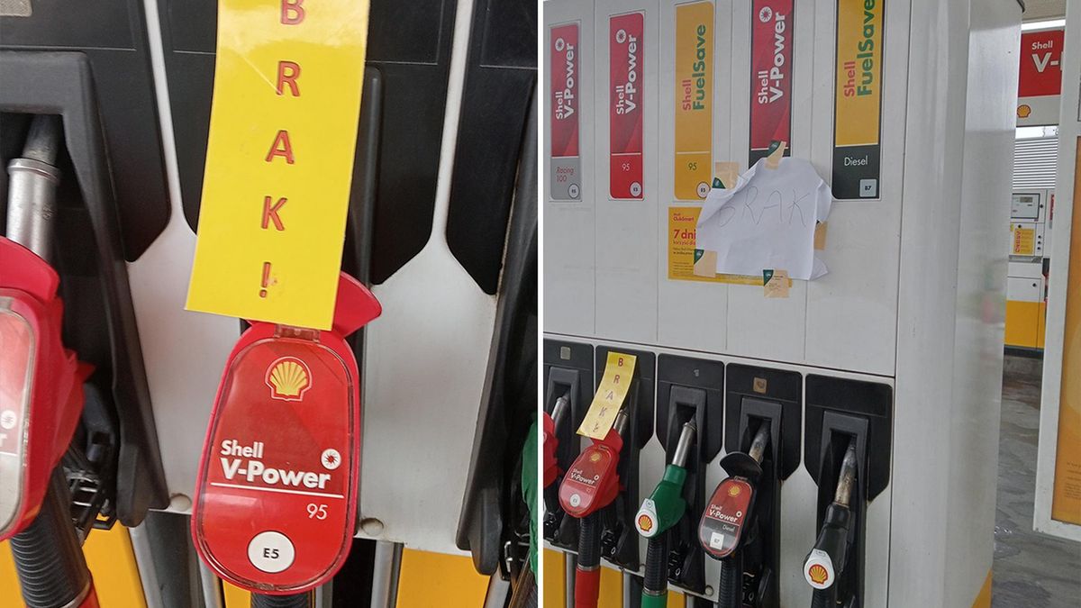 Stacja Shella w Warszawie wprost informuje o braku paliwa