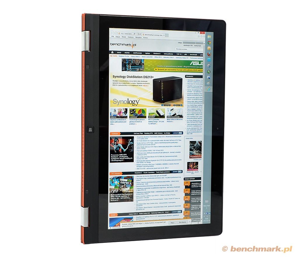 Lenovo Yoga 13 tryb tabletu