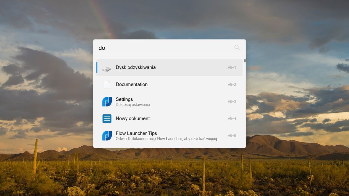 Flow Launcher - zapomnij o windowsowym menu Start!