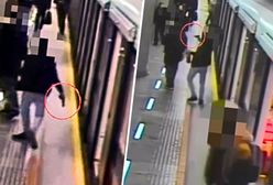 Nagle wyjął broń. Moment ataku w warszawskim metrze