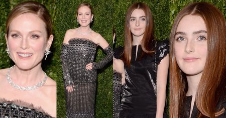 Julianne Moore promuje na ściance swoją 15-letnią córkę. Podobna? (ZDJĘCIA)