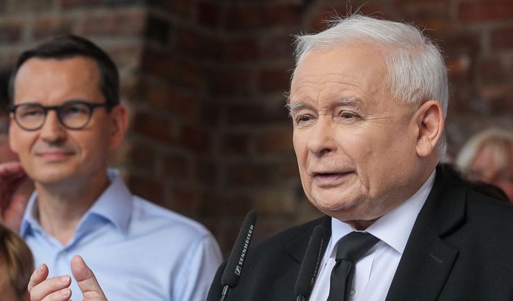 Kaczyński na pikniku. Nie uniknął wpadki