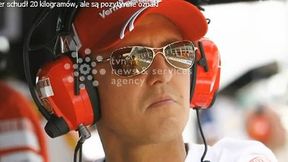 Schumacher schudł 20 kilogramów, ale są pozytywne oznaki (wideo)