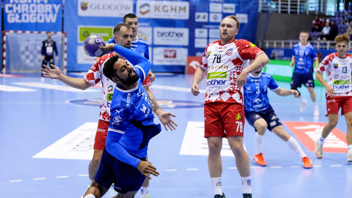 Materiały prasowe / Orlen Superliga / Na zdjęciu: szczypiorniści podczas meczu KGHM Chrobry Głogów - Orlen Wisła Płock