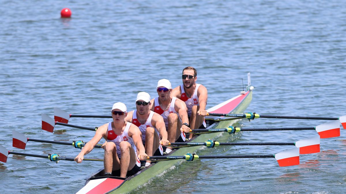 PAP/EPA / Leszek Szymański / Na zdjęciu: polska czwórka podwójna w składzie: Dominik Czaja, Wiktor Chabel, Szymon Pośnik i Fabian Barański