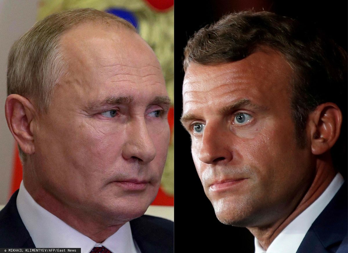 Emmanuel Macron odbył telefoniczną rozmowę z Władimirem Putinem 