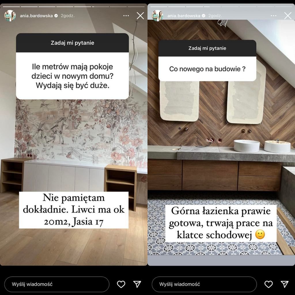 Screen z InstaStories Ani Bardowskiej