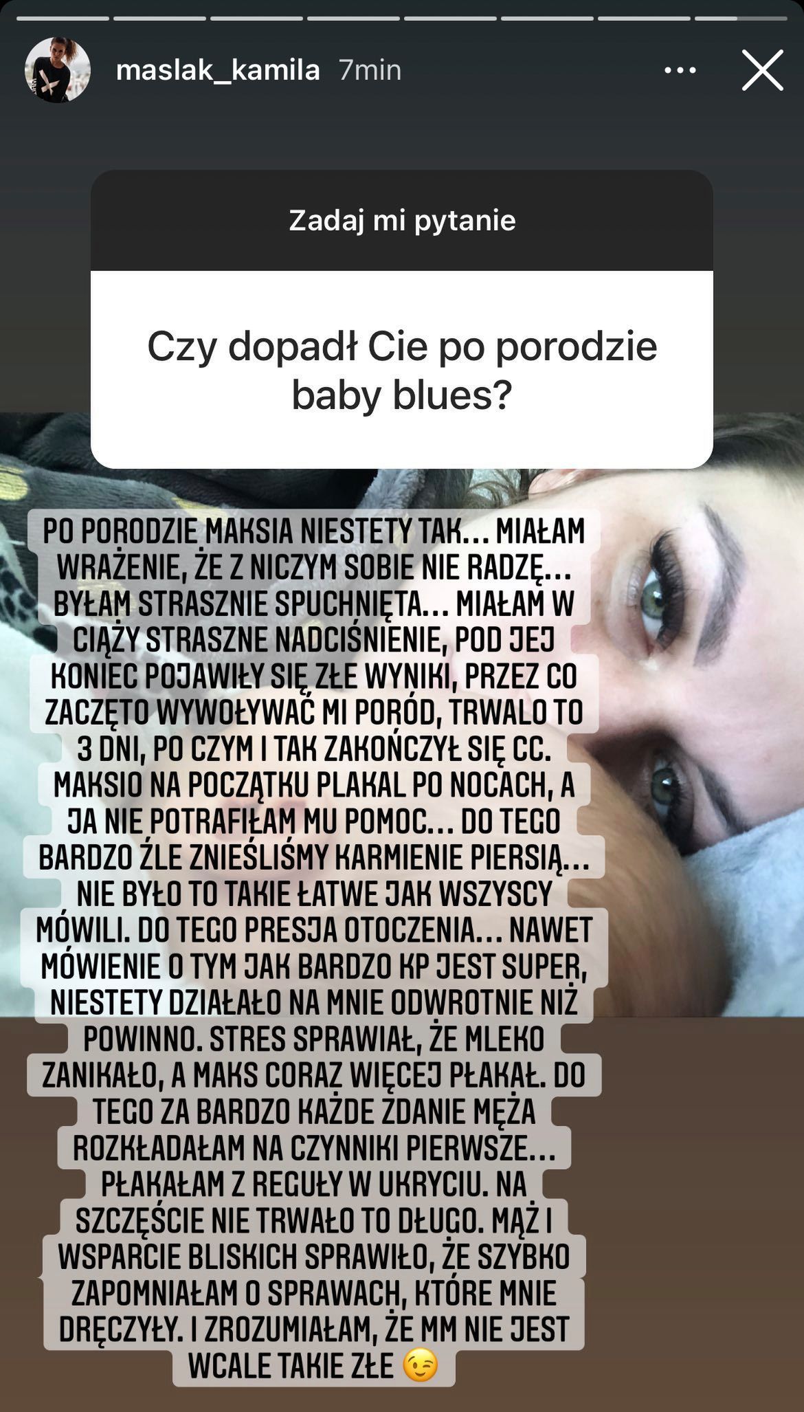 Kamila Nicpoń - wyznanie na Instagramie