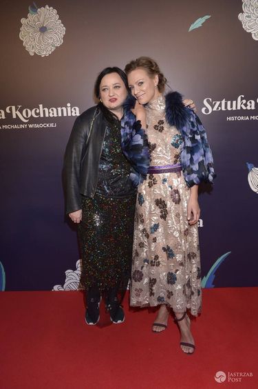 Magdalena Boczarska i Gosia Baczyńska na premierze filmu Sztuka kochania