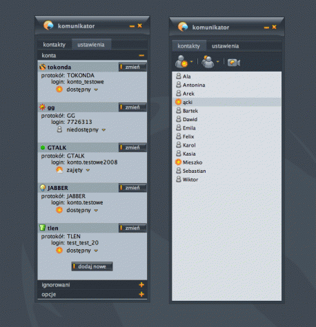Polski multikomunikator webowy z wideo