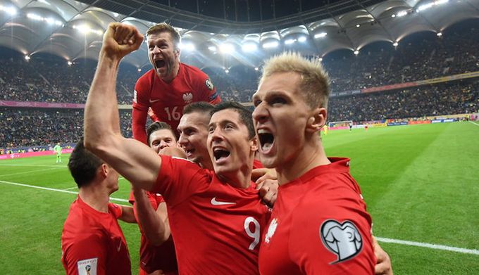 Szalona radość Polaków po strzelonej bramce